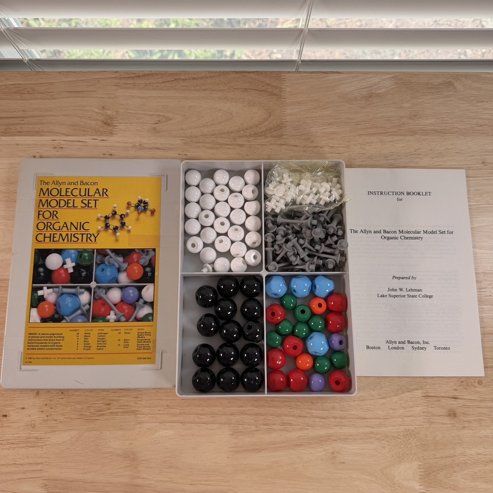 Prentice Hall Molecular Model Set for Organic Chemistry Science 1984 Vintage